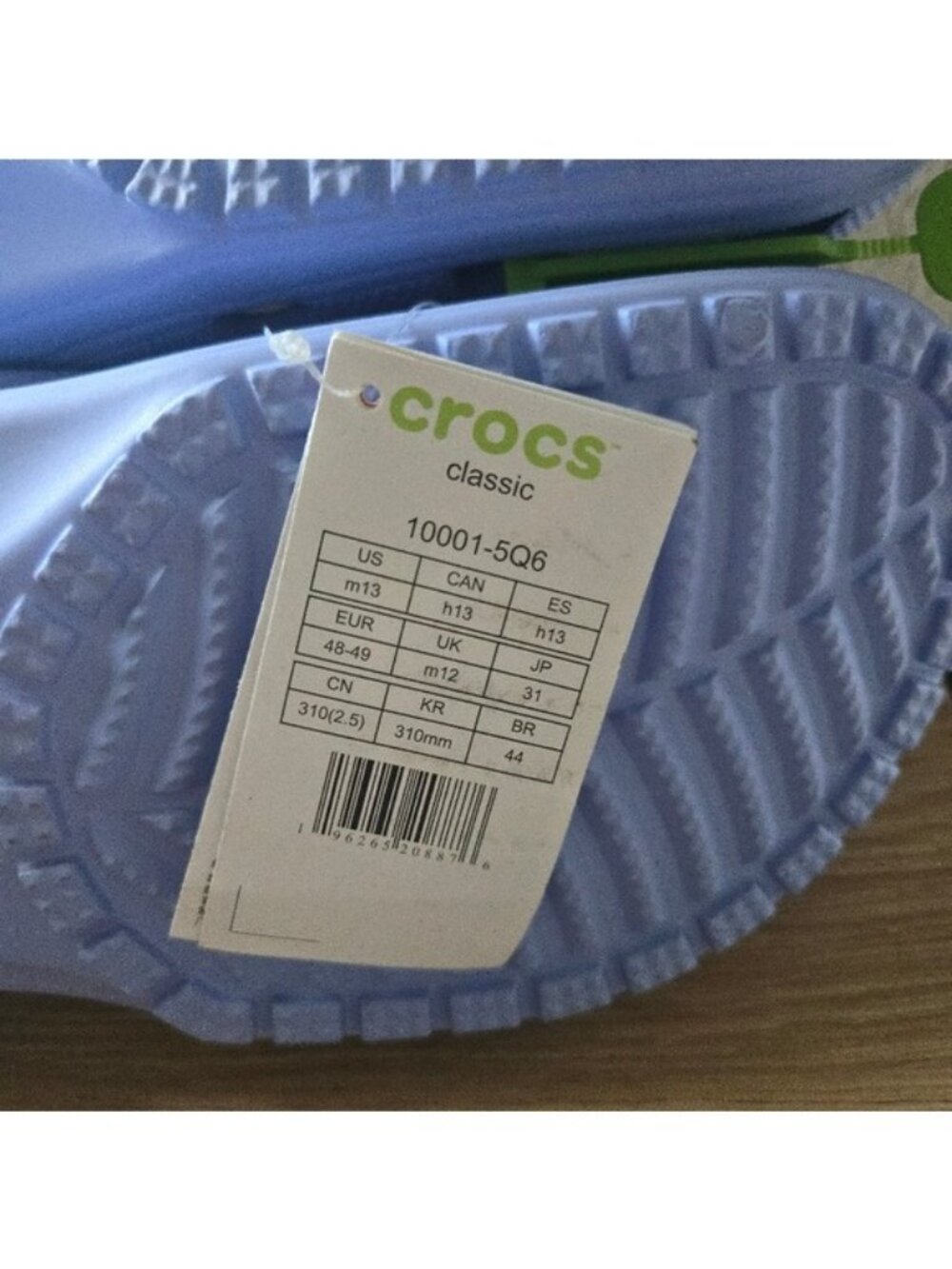 Crocs Classic Men 13 Purple New with tags  1001-5Q6 052026 - Picture 6 of 7